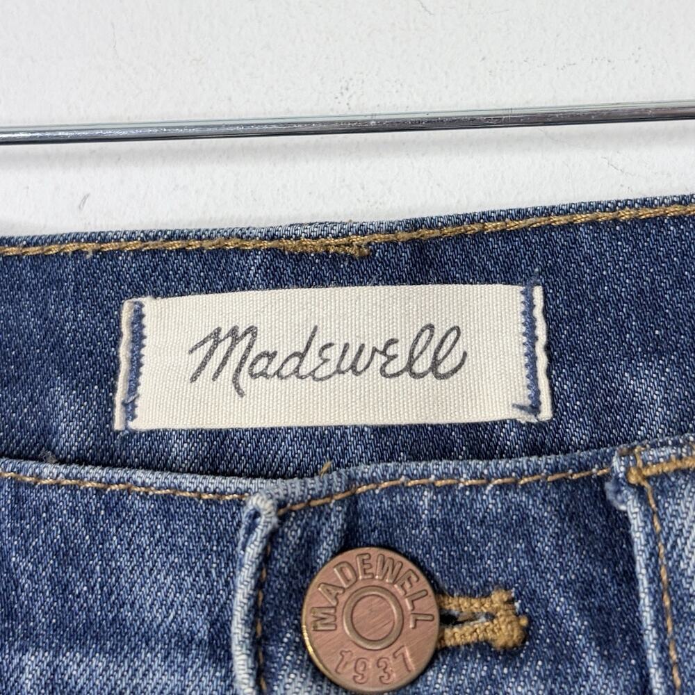 Madewell Women's Jeans 24 Slim Boyjean Distressed Med Wash Denim E0269 Low Rise - Picture 6 of 8